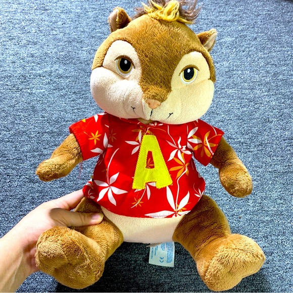 Build A Bear Alvin and The Chipmunks Alvin Stuffed Plush Chipmunk 12" Hawaiian - Picture 1 of 10